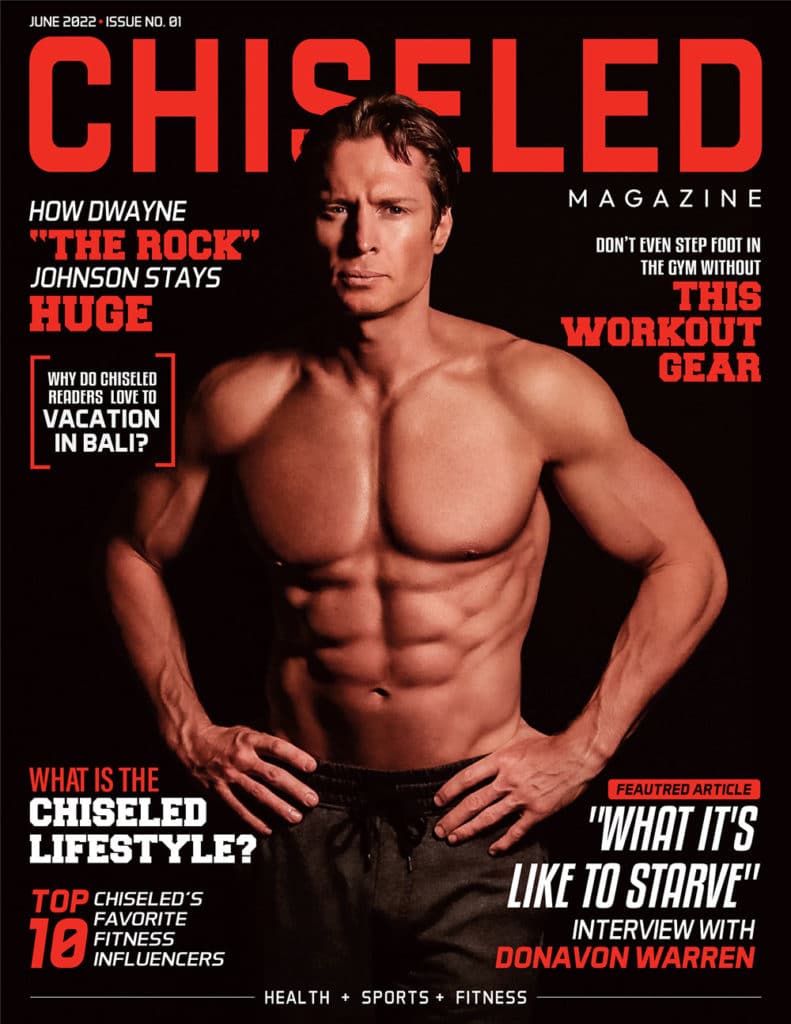 Donavon Warren on the cover of Chiseled Magazine